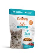 Calibra Life Sterilised Rață plic hrană umedă fără cereale pisici sterilizate (în sos) bax 85g x 28buc