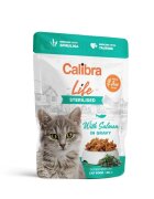 Calibra Life Sterilised Somon plic hrană umedă fără cereale pisici sterilizate (în sos) bax 85g x 28buc
