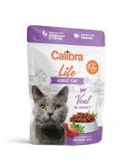 Calibra Life Vițel plic hrană umedă fără cereale pisici (în sos) bax 85g x 28buc