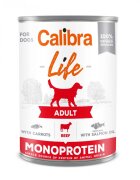 Calibra Life XS-XL Vită și Morcov conservă hrană umedă monoproteică fără cereale câini (pate) 400g