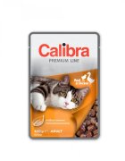 Calibra Premium Line Rață și Pui plic hrană umedă pisici (în suc propriu) 100g