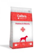 Calibra Veterinary Diets Diabetes & Obesity XS-XL Pui și Curcan dietă veterinară hrană uscată câini diabet obezitate 12kg