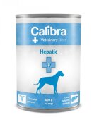 Calibra Veterinary Diets Hepatic XS-XL Pui dietă veterinară conservă hrană umedă monoproteică câini sistem hepatic (pate) 400g