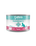 Calibra Veterinary Diets Hypoallergenic Ton dietă veterinară conservă hrană umedă monoproteică fără cereale pisici alergii (pate) 200g