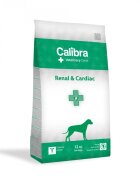 Calibra Veterinary Diets Renal&Cardiac XS-XL Ou și Pui dietă veterinară hrană uscată câini sistem renal sistem cardio-vascular 12kg