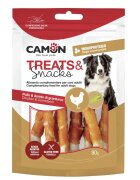Camon Chicken & Cornstarch Bones XS-XL Pui punguță recompense câini 80g
