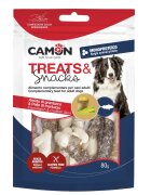 Camon Codfish Skin & Cornstarch Bones XS-XL Cod punguță recompense câini 80g