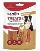 Camon Dried Chicken Strips XS-XL Pui punguță recompense câini 80g