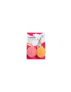 Camon jucărie de ros câini dentiție latex jucărie de ros câini XS-S dentiție latex roz și galben 2buc