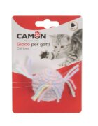 Camon jucărie minge pisici cu sunet textil multicolor 1buc