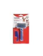 Camon Set perie cromata cu pieptene de curatare perie câini Set perie cromata cu pieptene de curatare S perie câini și pisici 4.5x6cm