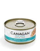 Canagan Ocean Tuna Ton conservă hrană umedă fără cereale pisici junior & adult (în suc propriu) 75g