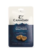 Canagan Omega Rich Salmon Biscuit Bakes XS-XL Somon punguță recompense fără cereale câini junior & adult 150g