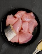 Canagan Pui și Biban conservă hrană umedă fără cereale pisici junior & adult (în suc propriu) 75g