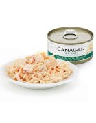 Canagan Pui și Biban conservă hrană umedă fără cereale pisici junior & adult (în suc propriu) 75g