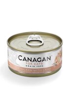 Canagan Pui și Crab conservă hrană umedă fără cereale pisici junior & adult (în suc propriu) 75g