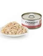 Canagan Pui și Creveți conservă hrană umedă fără cereale pisici junior & adult (în suc propriu) 75g