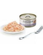 Canagan Pui și Rață conservă hrană umedă fără cereale pisici junior & adult (în suc propriu) 75g