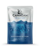 Canagan Pui și Somon plic hrană umedă fără cereale pisici (în supă) 85g