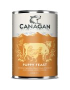 Canagan Puppy Feast XS-XL Pui și Vită conservă hrană umedă fără cereale câini junior (în supă) 400g