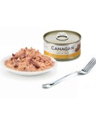 Canagan Ton și Pui conservă hrană umedă fără cereale pisici junior & adult (în suc propriu) 75g