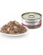 Canagan Ton și Somon conservă hrană umedă fără cereale pisici junior & adult (în suc propriu) 75g