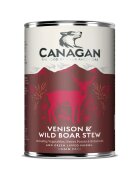 Canagan Venison&Wild Boar Stew XS-XL Vânat și Mistreț conservă hrană umedă fără cereale câini junior & adult (în supă) 400g
