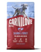 Carnilove Active Junior Large Breeds L-XL Somon și Curcan hrană uscată fără cereale câini junior 4kg