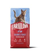 Carnilove Active Sterilised Somon și Curcan hrană uscată fără cereale pisici sterilizate 2kg