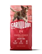 Carnilove Active XS-XL Vânat și Ren hrană uscată fără cereale câini 12kg