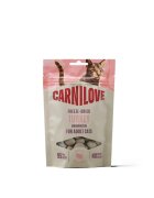 Carnilove Freeze Dried Curcan și Catnip punguță recompense monoproteice fără cereale pisici deshidratat 40g