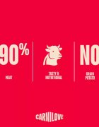 Carnilove Jerky XS-XL Vită punguță recompense fără cereale câini 100g