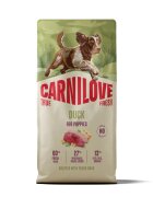 Carnilove True Fresh Puppies XS-XL Rață hrană uscată fără cereale câini junior 12kg