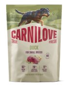 Carnilove True Fresh Small Breeds XS-S Rață hrană uscată fără cereale câini 1.5kg