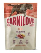 Carnilove True Fresh XS-XL Vită hrană uscată fără cereale câini 1.4kg