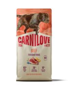 Carnilove True Fresh XS-XL Vită hrană uscată fără cereale câini 12kg