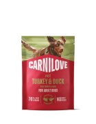 Carnilove XS-XL Curcan și Rață plic hrană umedă fără cereale câini (pate) bax 300g x 12buc