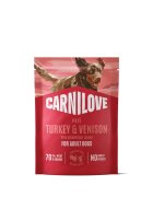 Carnilove XS-XL Curcan și Vânat plic hrană umedă fără cereale câini (pate) 300g
