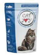 CAT JOY Somon plic hrană umedă pisici (în sos) 85g