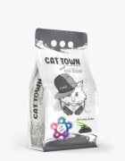 Cat Town Active Carbon neparfumat așternut igienic pisici granule bentonită aglomerant fără praf 5l