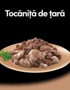 CESAR Tocăniță de țară Curcan Vită și Ierburi taviță hrană umedă câini (în suc propriu) 150g