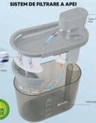 Chilipirul Zilei PETIZER Fântâna cu Senzor Mișcare Pisici și Câini Talie Mică 2.2 L PETIZER Fântâna cu Senzor Mișcare Pisici și Câini Talie Mică 2.2 L