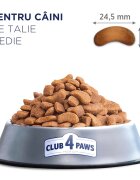 Club 4 Paws Premium M Pui hrană uscată câini 14kg