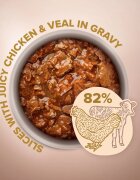 Club 4 Paws Premium Plus Selection Pui și Vită plic hrană umedă pisici (în sos) 80g