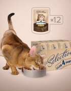 Club 4 Paws Premium Plus Selection Pui și Vită plic hrană umedă pisici (în sos) 80g