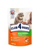 Club 4 Paws Premium Pui hrană umedă pisici (în sos) Premium Pasăre plic hrană umedă pisici (în sos) 100g