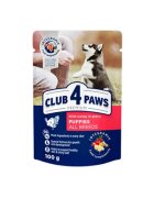 Club 4 Paws Premium Puppy Pui hrană umedă câini junior (în aspic) Premium Junior XS-XL Pui bax hrană umedă câini junior (în aspic) 100g x 24