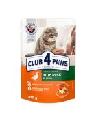 Club 4 Paws Premium Rață hrană umedă pisici (în sos) Premium Rață plic hrană umedă pisici (în sos) 100g