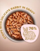 Club 4 Paws Premium Selection Stripsuri Iepure plic hrană umedă pisici (în sos) 85g