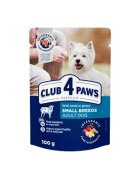 Club 4 Paws Premium XS-S Miel hrană umedă câini (în sos) Premium XS-S Miel plic hrană umedă câini (în sos) bax 100g x 24buc